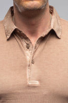 Cruz Cotton Polo in Coffee - AXEL'S
