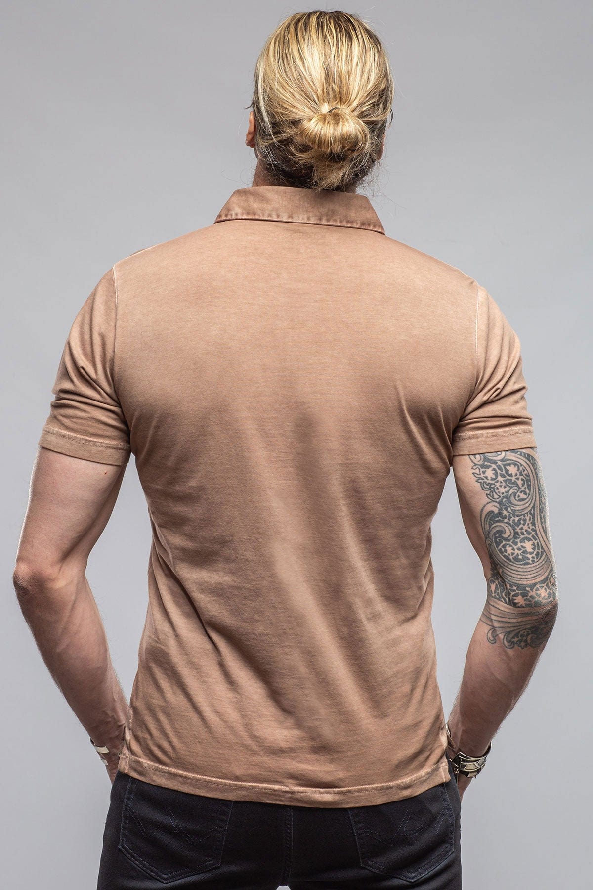 Cruz Cotton Polo in Coffee - AXEL'S