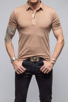 Cruz Cotton Polo in Coffee - AXEL'S