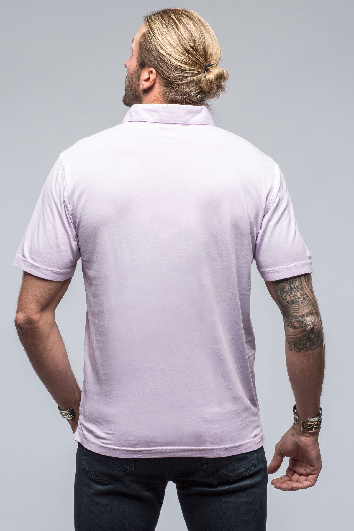 Cruz Cotton Polo in Lilac - AXEL'S