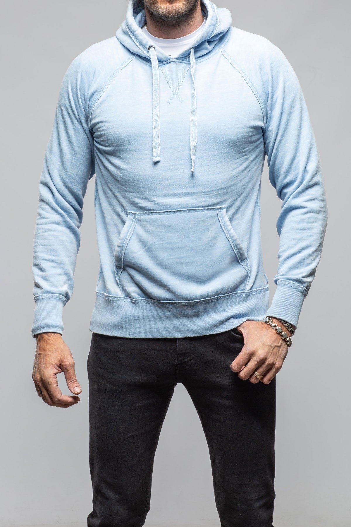 Monterey Fleece Hoodie In Sky - AXEL'S