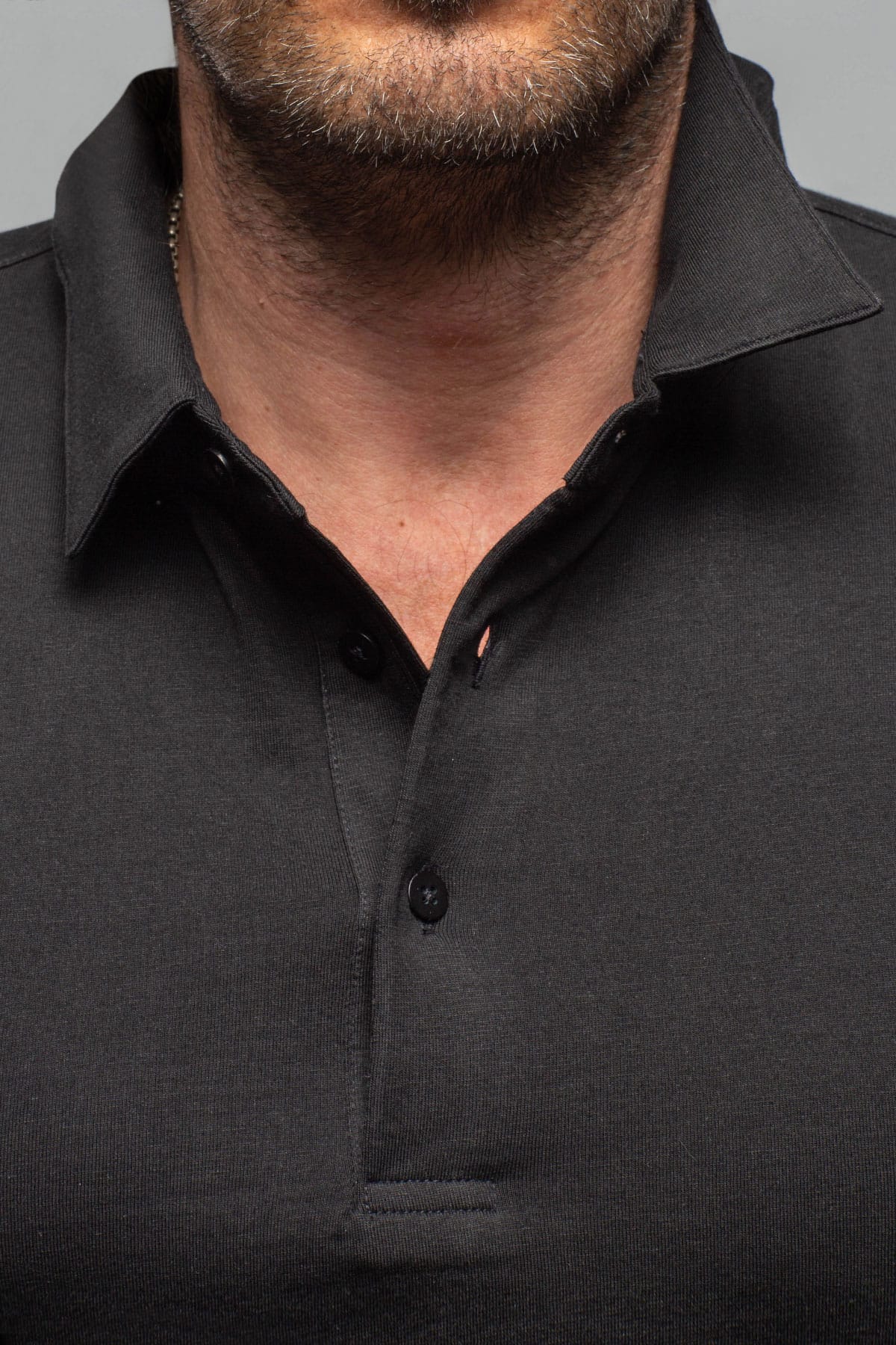 Newport Cotton Polo In Black - AXEL'S