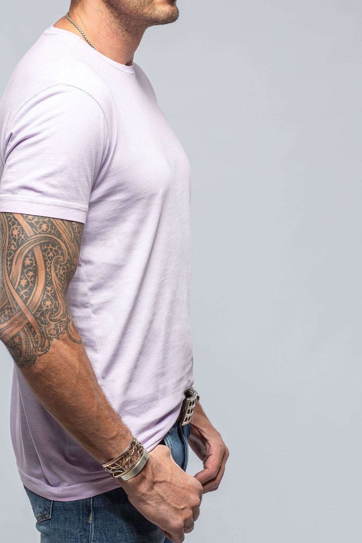 Pismo Cotton Tee In Lilac - AXEL'S