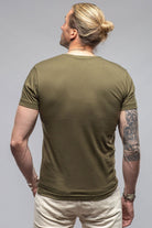 Pismo Cotton Tee In Olive - AXEL'S
