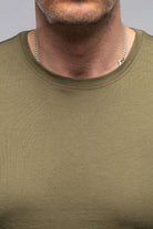 Pismo Cotton Tee In Olive - AXEL'S