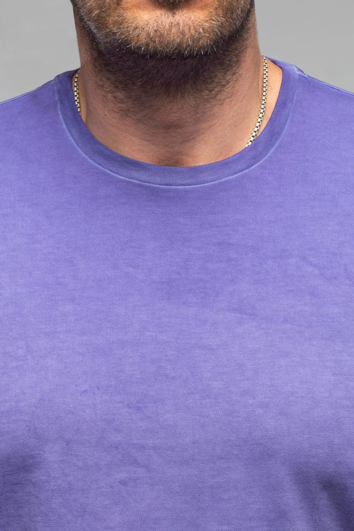 Pismo Cotton Tee In Purple - AXEL'S