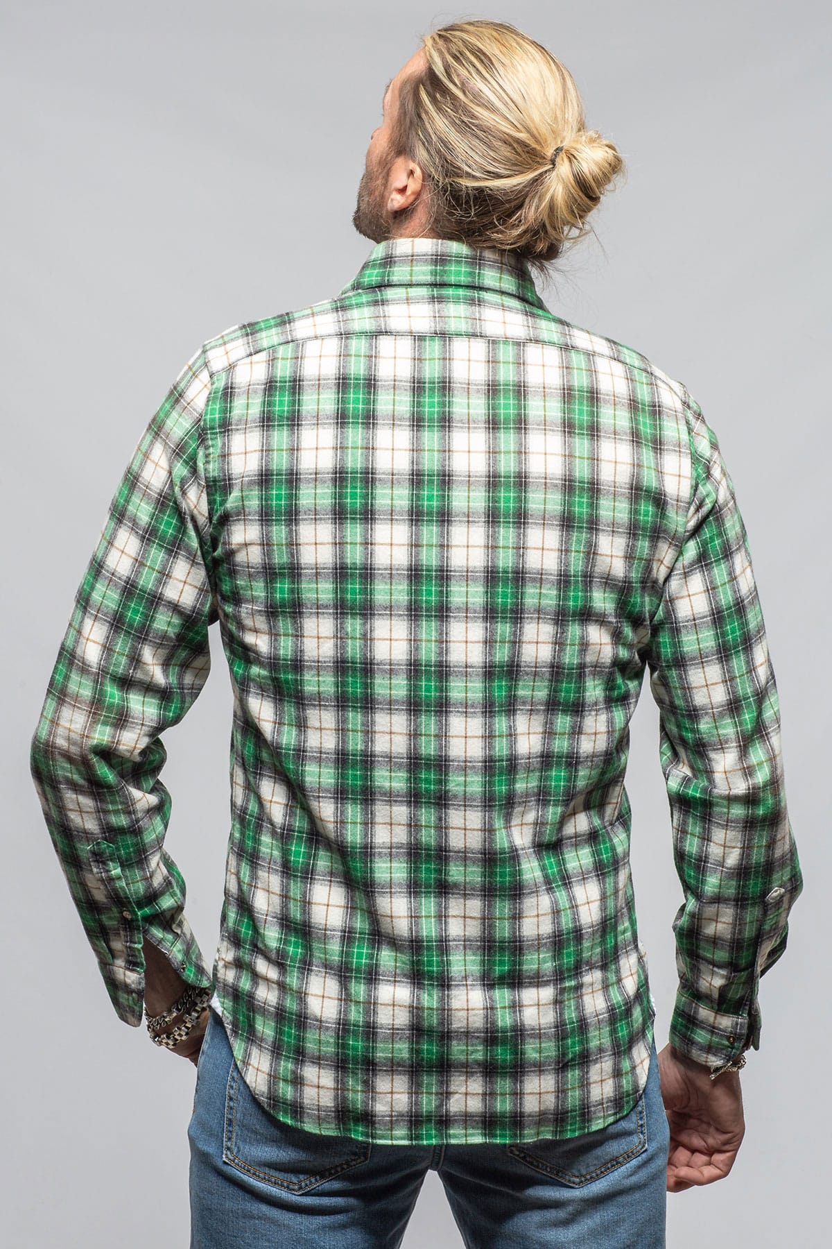 Giannetto Portofino Belfort Brushed Cotton Snap Shirt Mens - Shirts - Dress