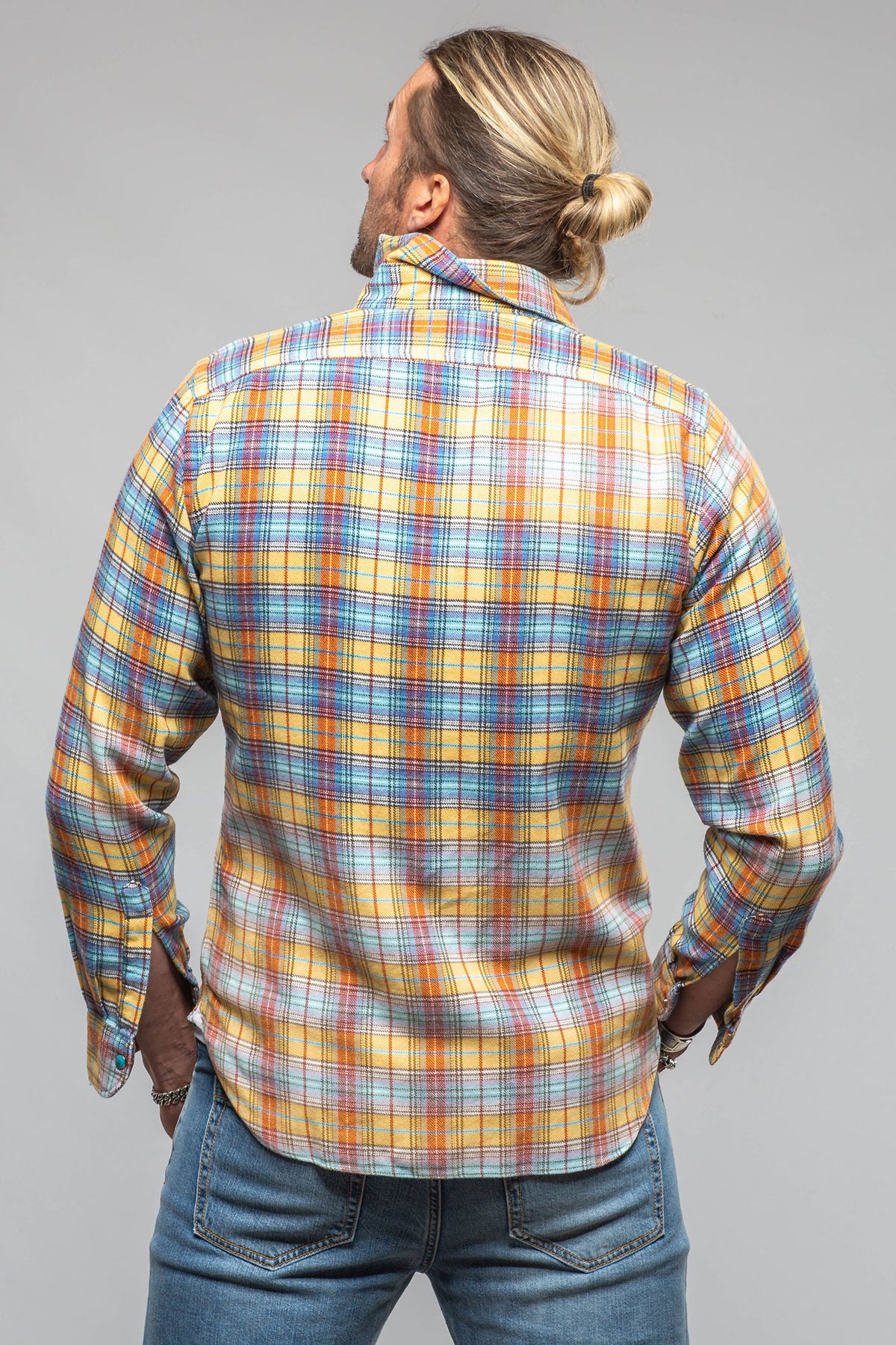 Gardena Western Snap Shirt In Yellow - AXEL'S