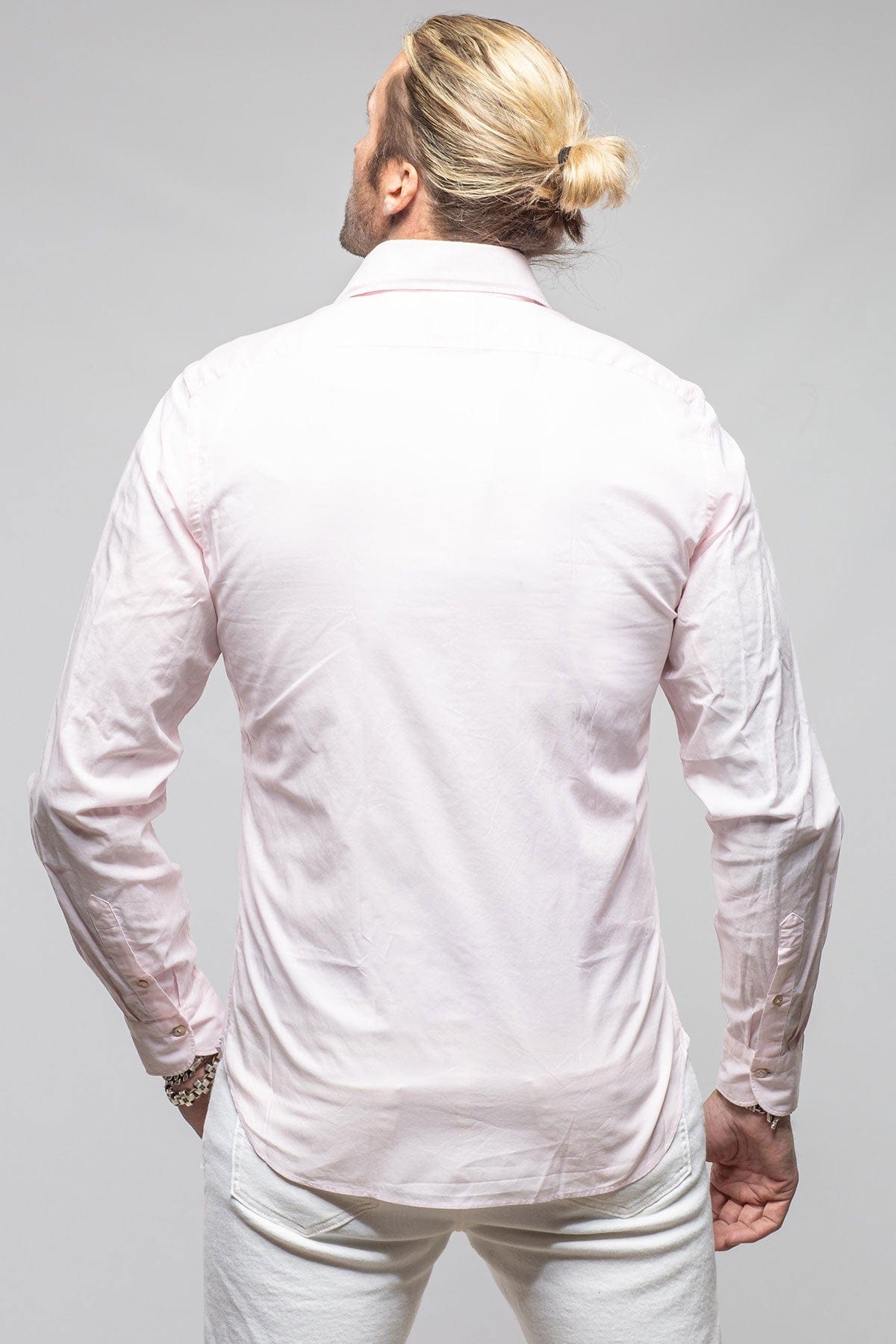 Giannetto Portofino Suntroy Cotton Shirt In Light Pink Mens - Shirts - Dress