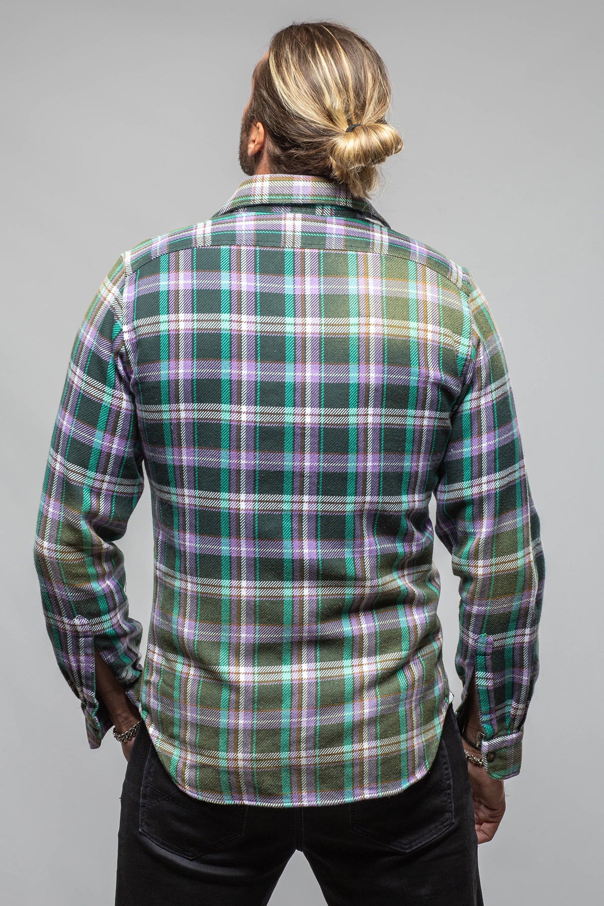 Thorens Western Snap Shirt In Purple - AXEL'S