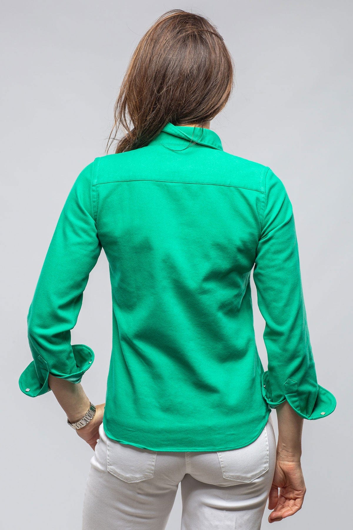Tilly Western Snap Shirt In Washed Emerald - AXEL'S