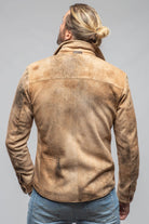 Gimo's Aldrich Distressed Suede Jacket In Palomino Mens - Outerwear - Leather