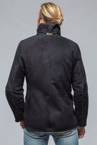 Antonio Shearling Jacket In Blue Ink - AXEL'S