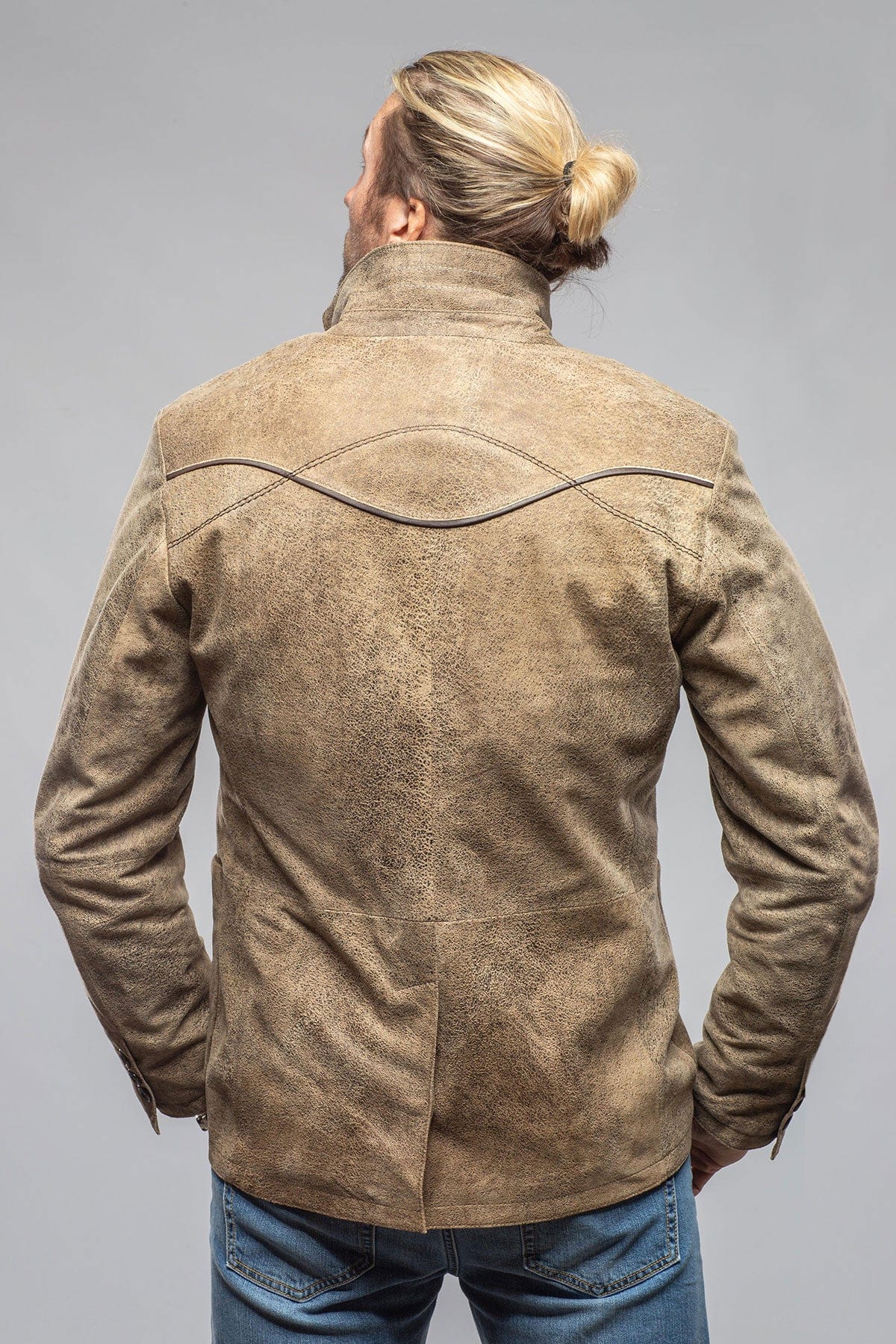 Axel's Ranch Jacket In Distressed Tan - AXEL'S