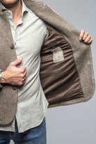 Cardigan Shirt Jacket In Grey - AXEL'S