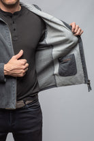 Donnarumma Suede Jacket In Granite - AXEL'S