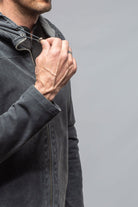 Donnarumma Suede Jacket In Granite - AXEL'S