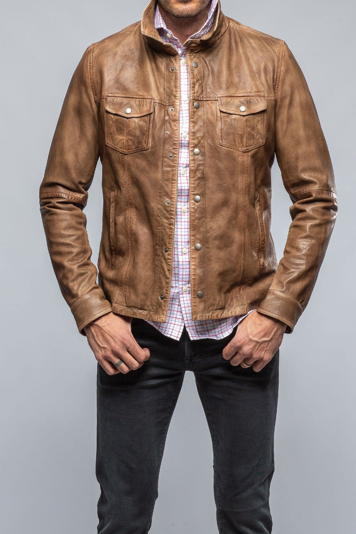 Enna 12 Month Washed Shirt Jacket In Camel - AXEL'S