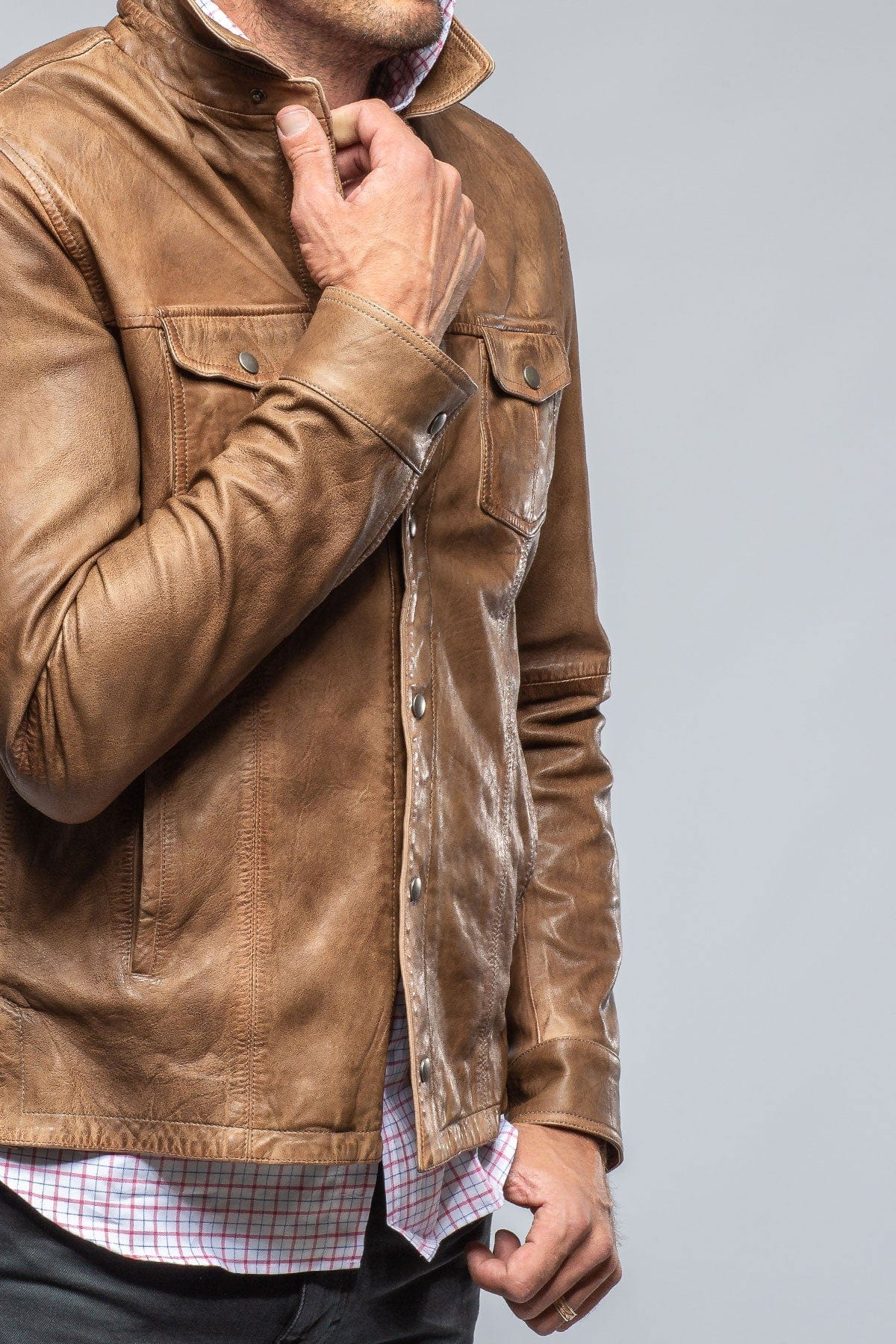 Enna 12 Month Washed Shirt Jacket In Camel - AXEL'S