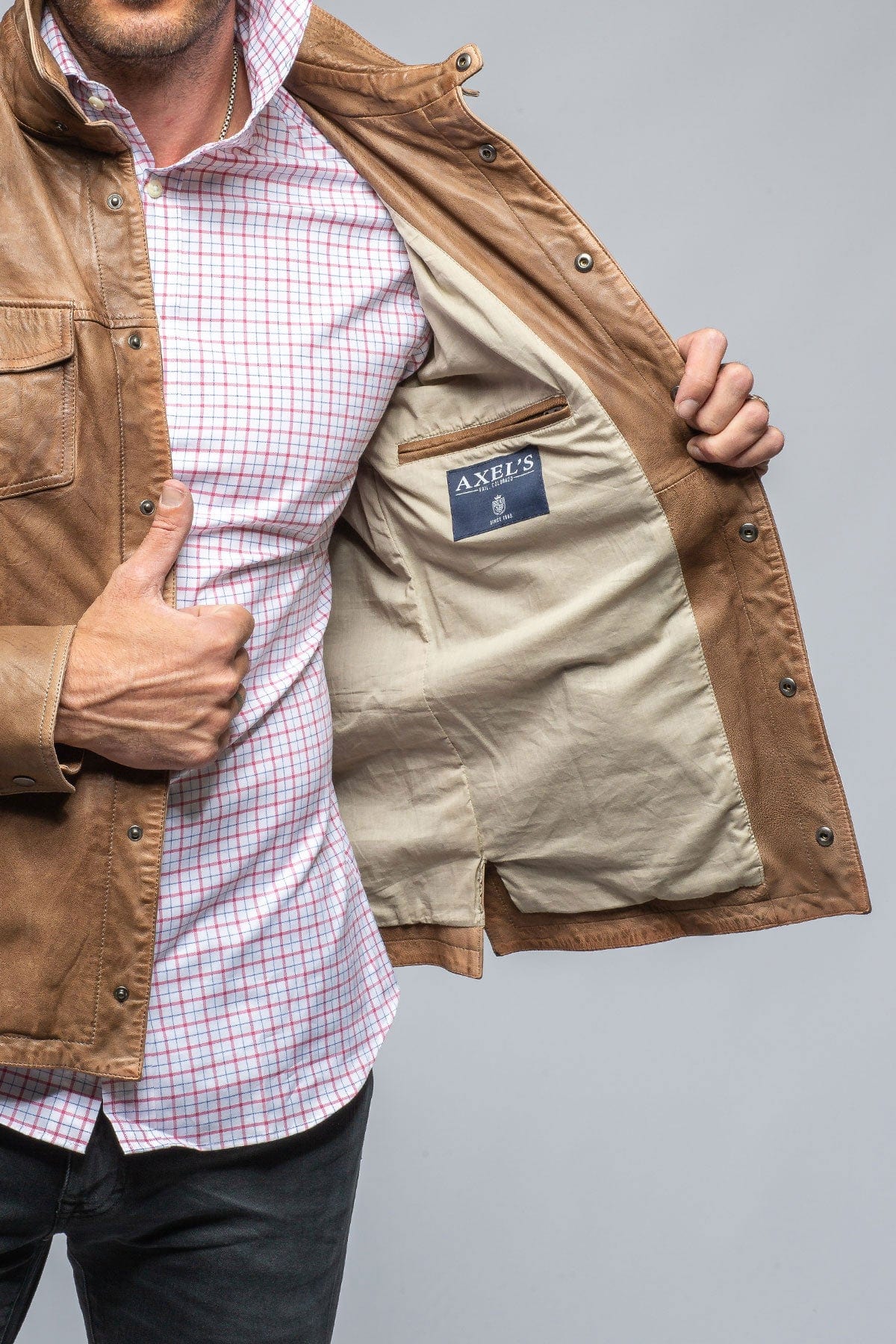 Enna 12 Month Washed Shirt Jacket In Camel - AXEL'S