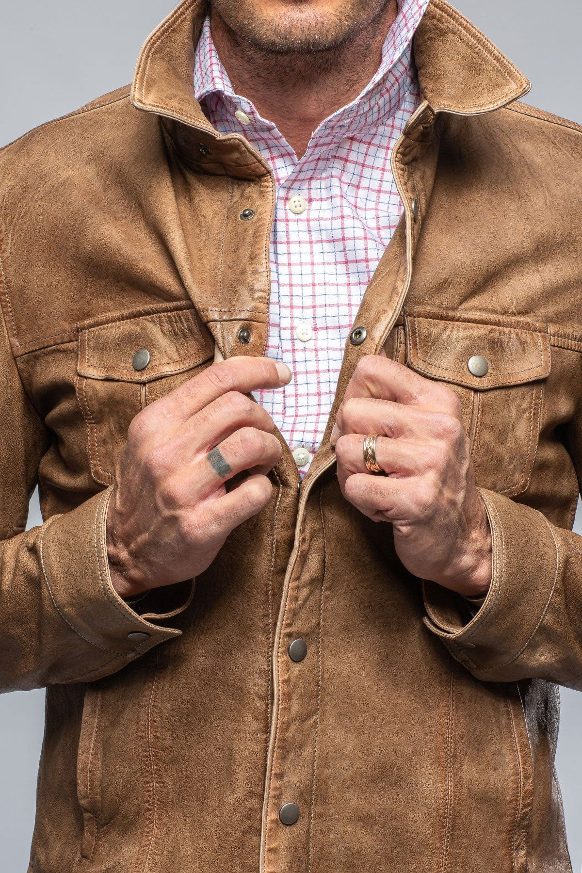 Enna 12 Month Washed Shirt Jacket In Camel - AXEL'S