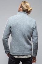 Halifax Knit Coat In Light Blue - AXEL'S