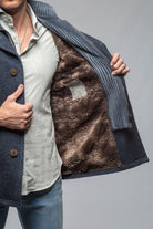 Juneau 3/4 Knit Coat In Navy - AXEL'S