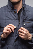 Lexington Quilted Jacket In Navy - AXEL'S