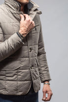 Lexington Quilted Jacket In Stone - AXEL'S