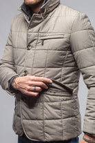 Lexington Quilted Jacket In Stone - AXEL'S