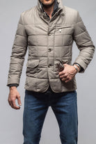 Lexington Quilted Jacket In Stone - AXEL'S