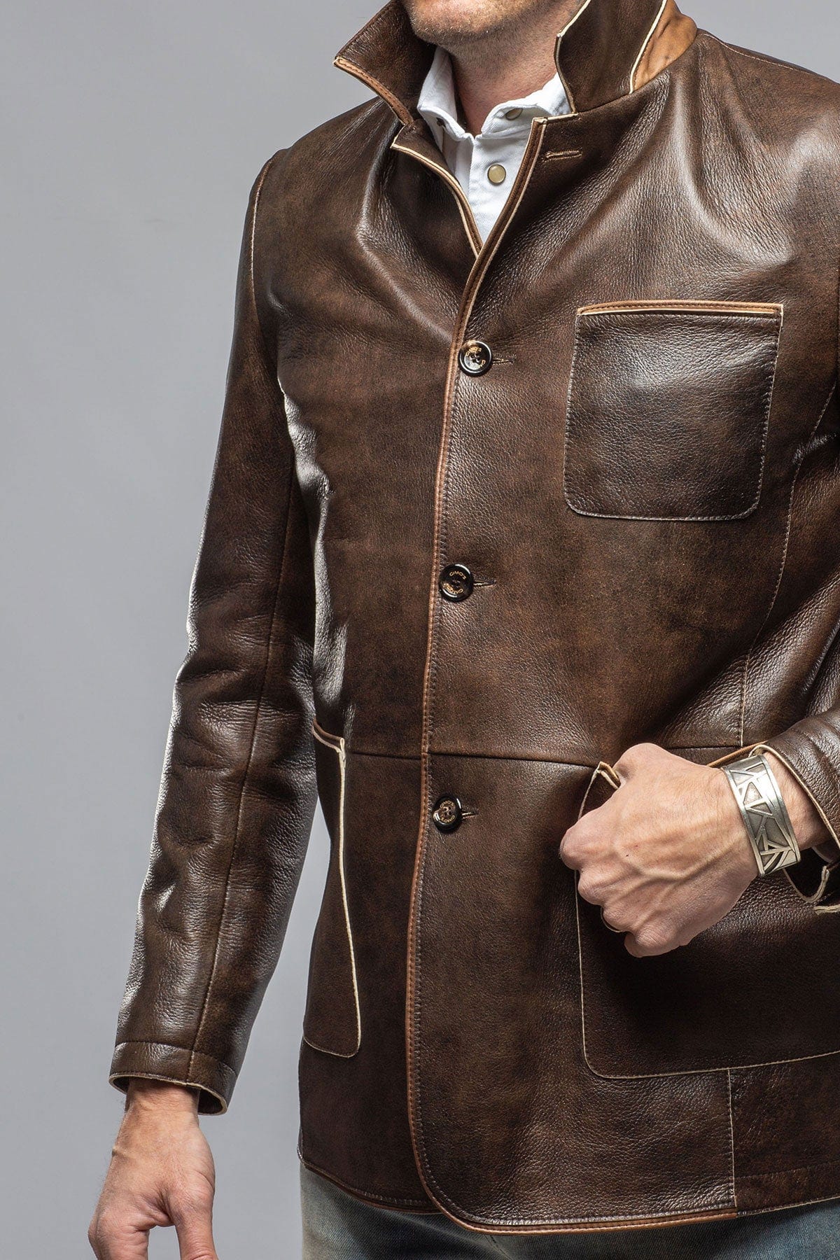 Loreo Dress Jacket In Rust - AXEL'S