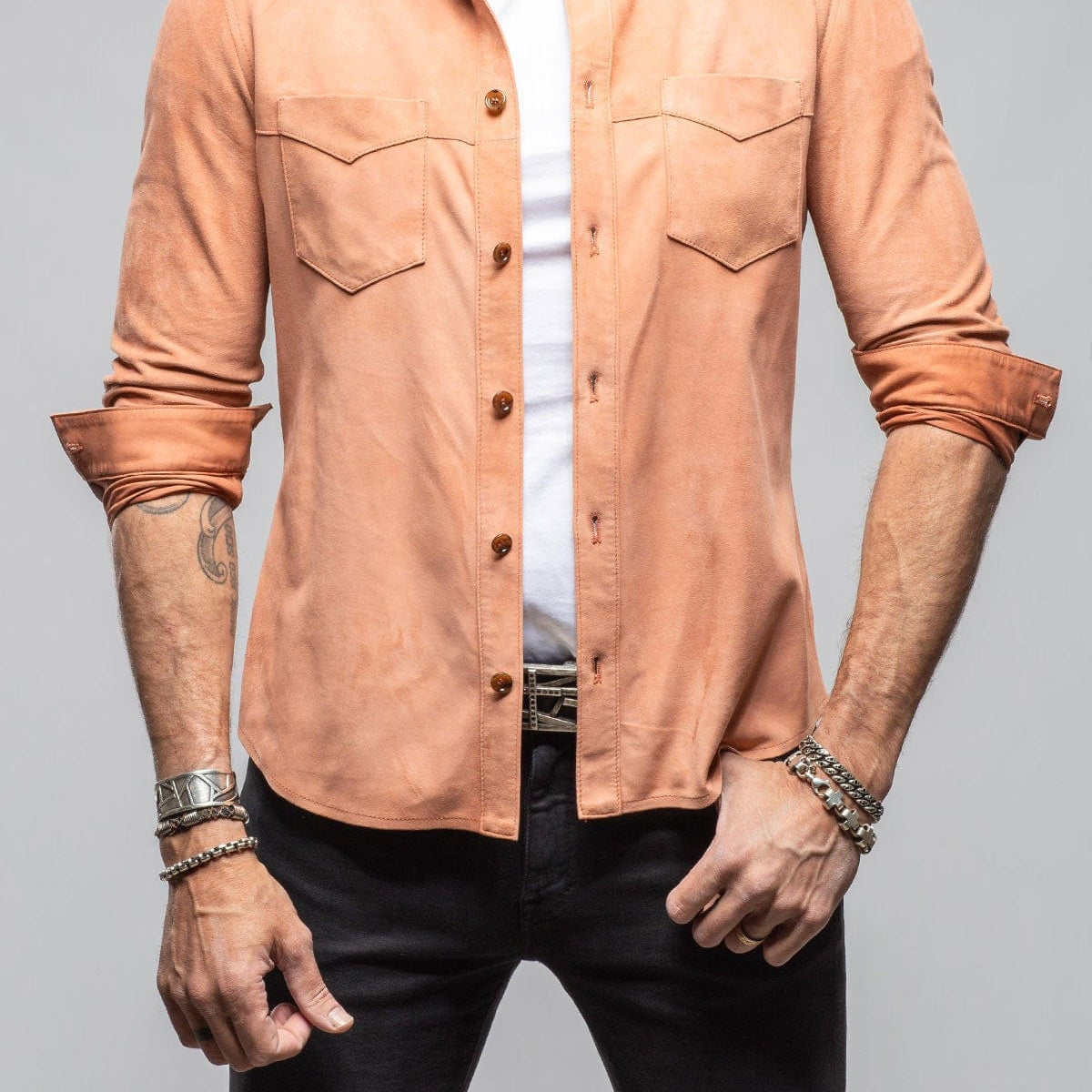 salmon mens dress shirt salmon dress shirt Premium Casual Style