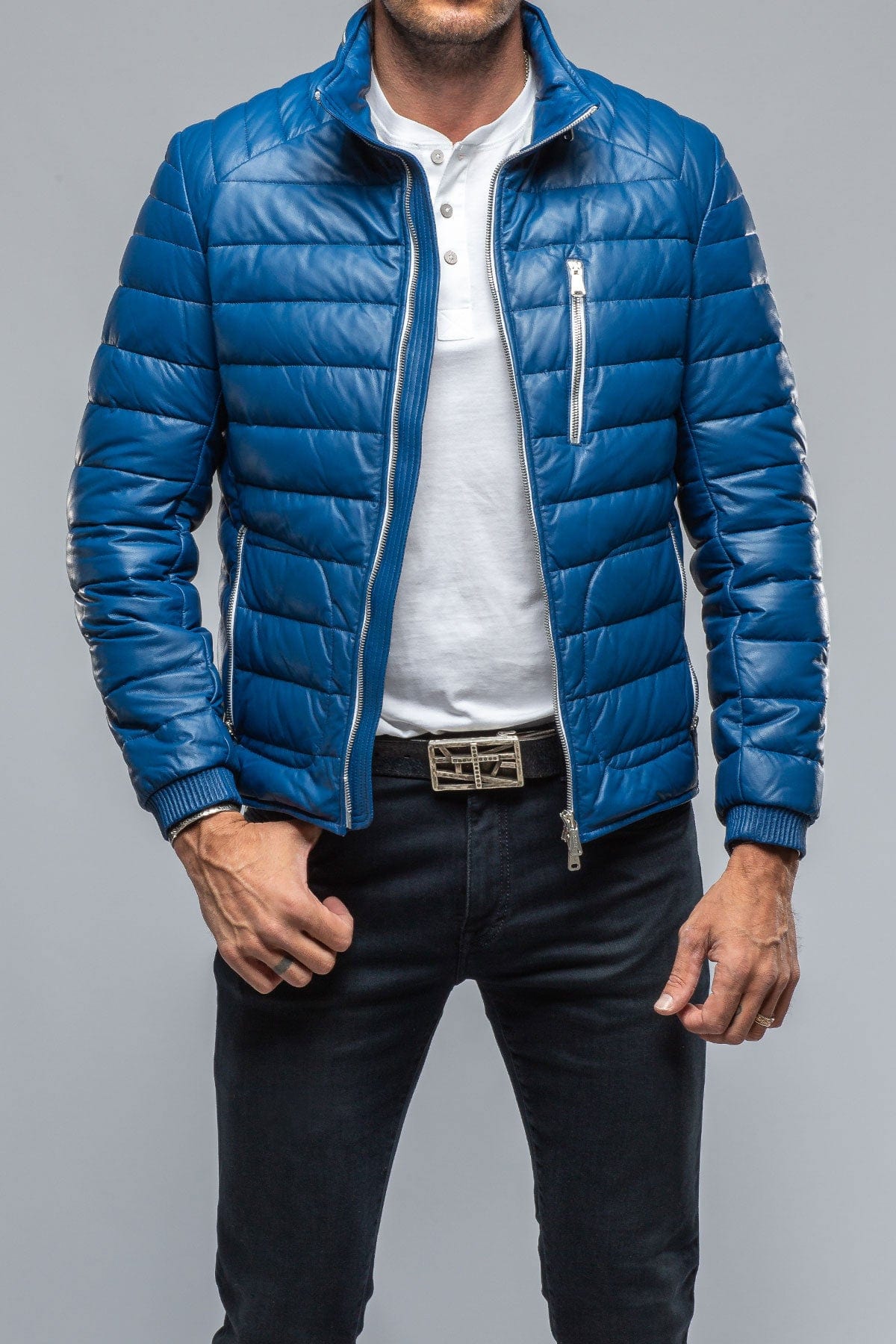 F1 Racer Down Jacket In Blue - AXEL'S