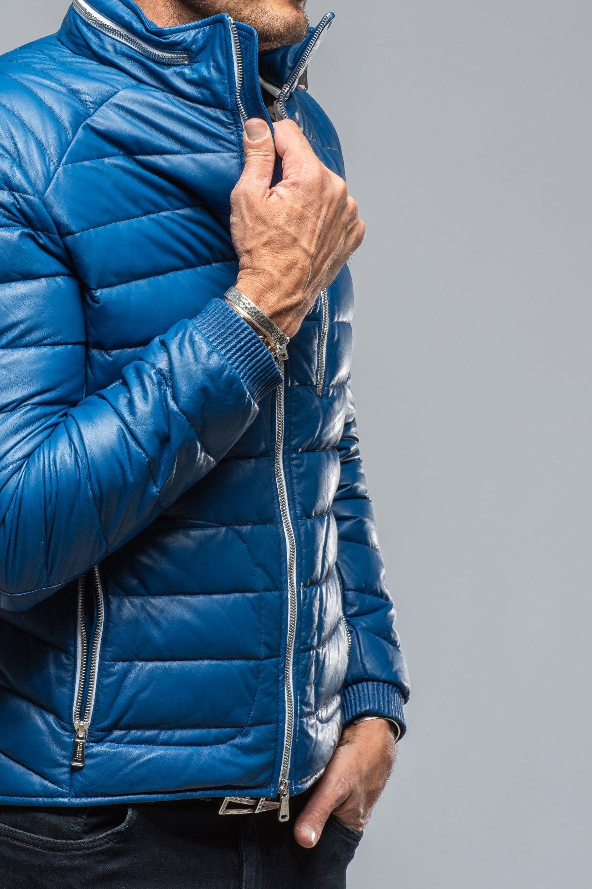 F1 Racer Down Jacket In Blue - AXEL'S