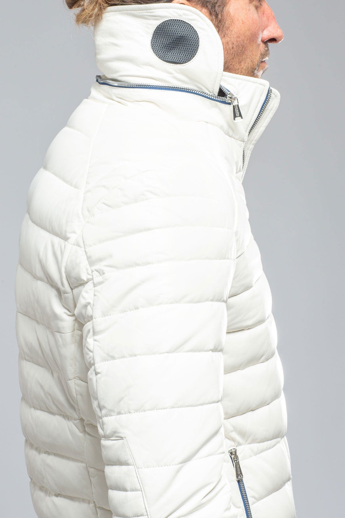 F1 Racer Down Jacket In White - AXEL'S
