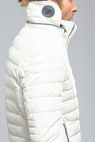 F1 Racer Down Jacket In White - AXEL'S