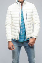 F1 Racer Down Jacket In White - AXEL'S