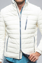 F1 Racer Down Jacket In White - AXEL'S