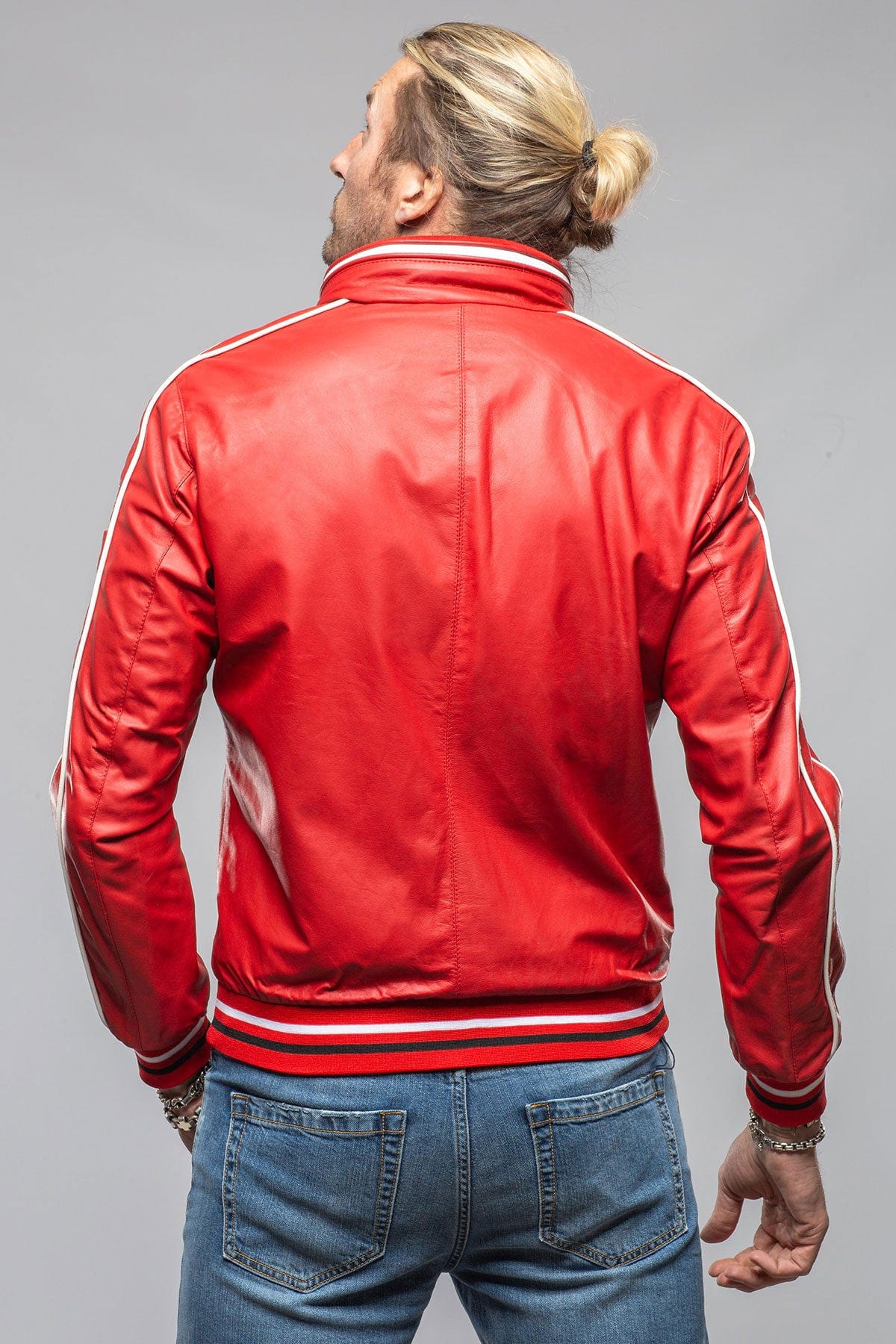 LS Race Jacket In Red - AXEL'S
