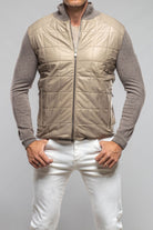 Luge Racer Sweater Jacket In Gold Sand - AXEL'S