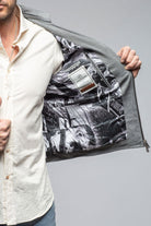 San Remo Race Jacket In Grey Taupe - AXEL'S