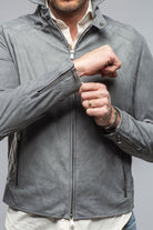 San Remo Race Jacket In Grey Taupe - AXEL'S