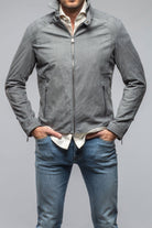 San Remo Race Jacket In Grey Taupe - AXEL'S