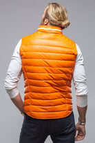 Saxan Leather Vest In Orange - AXEL'S