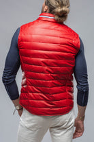 Saxan Leather Vest In Red - AXEL'S