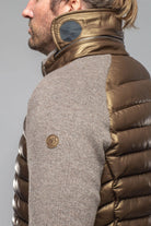 Sepang Sweater Jacket In Copper and Grey - AXEL'S