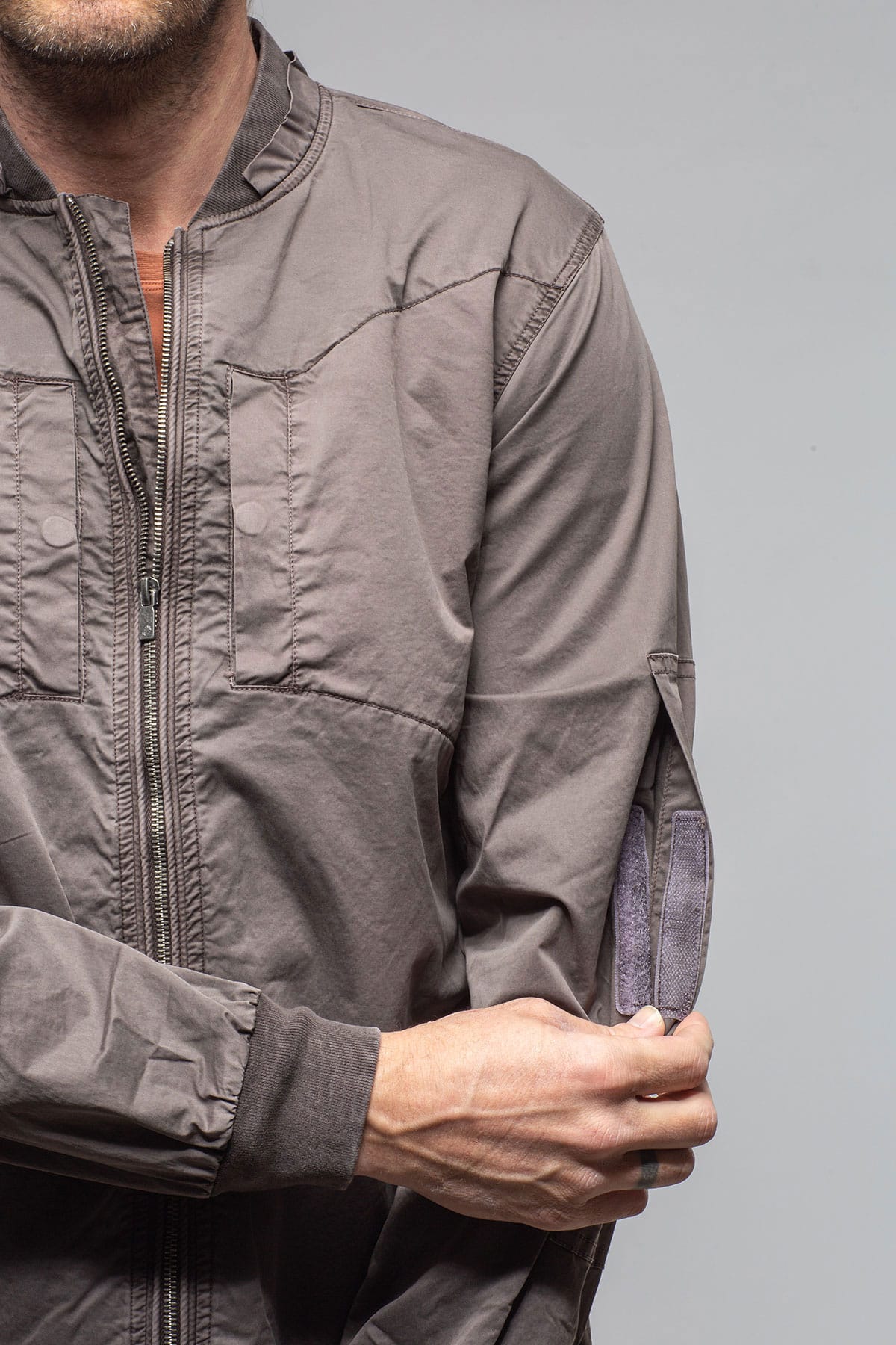 Nauru Cargo Jacket In Black Bean - AXEL'S