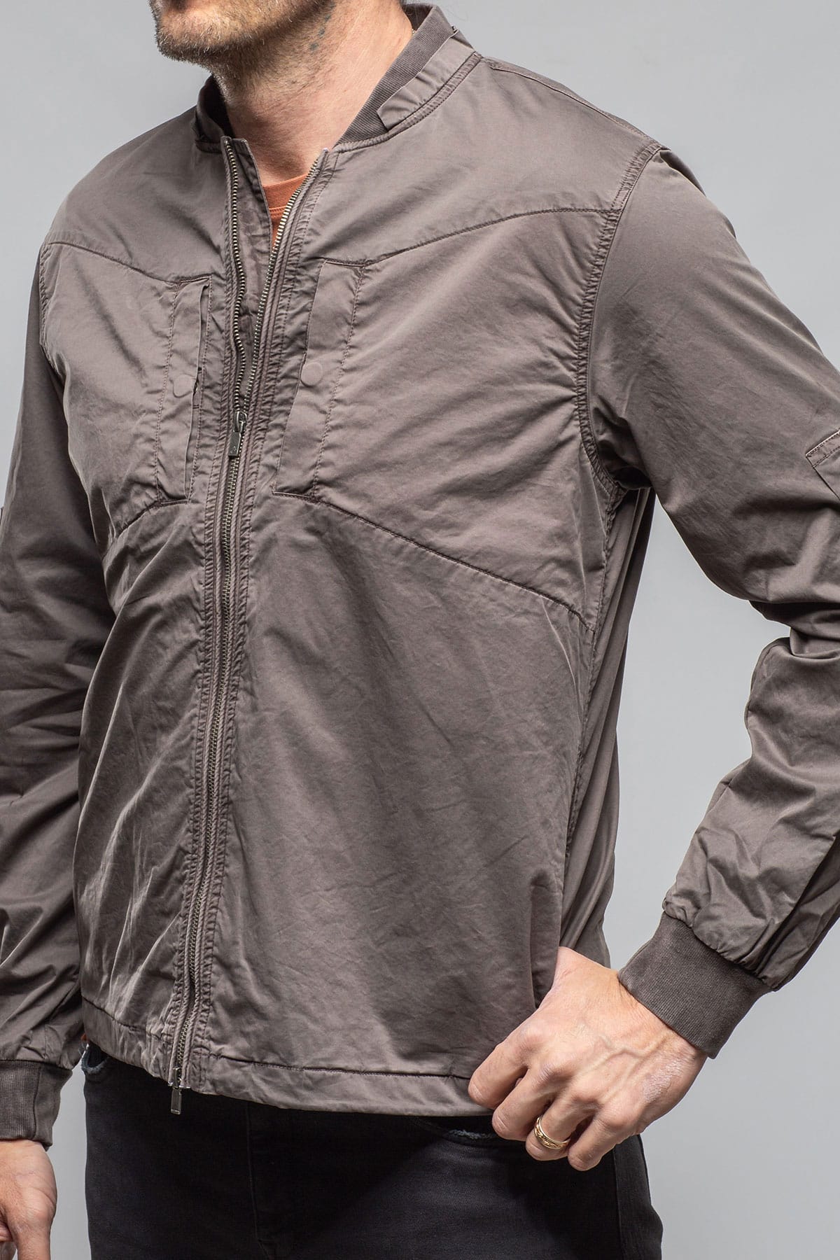 Nauru Cargo Jacket In Black Bean - AXEL'S