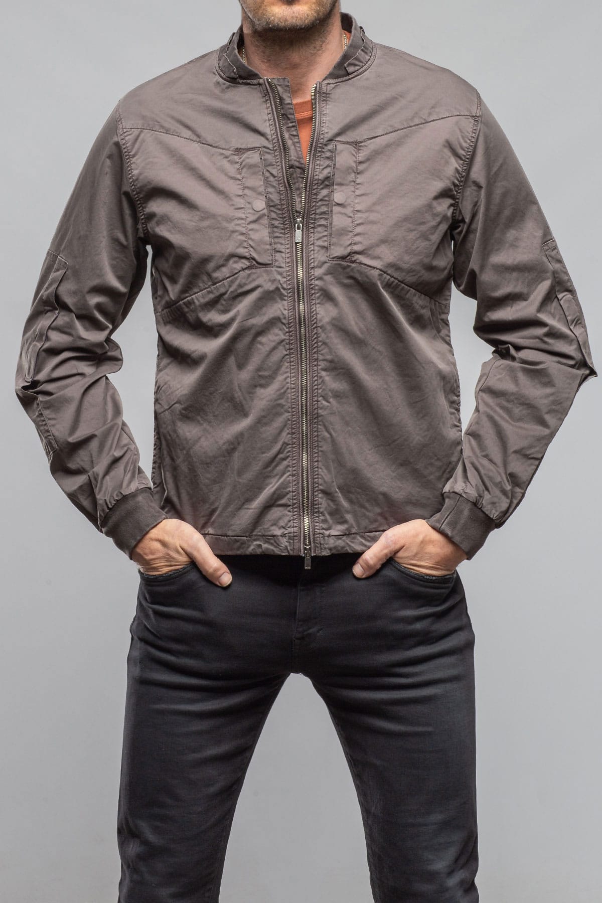 Nauru Cargo Jacket In Black Bean - AXEL'S